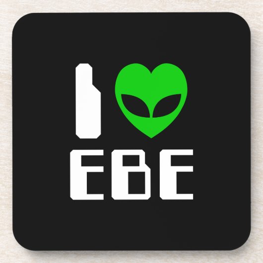 I Alien Heart EBE Getränkeuntersetzer (Vorderseite)