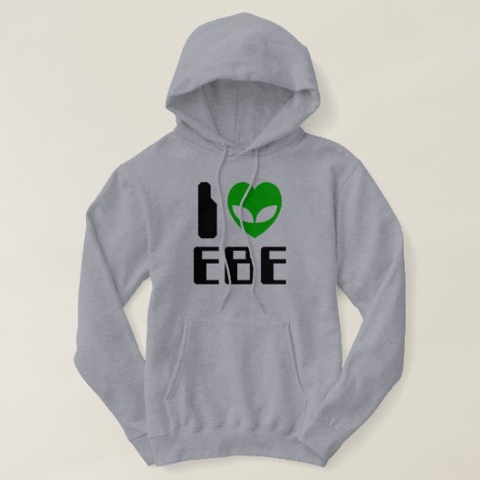 I Alien Heart EBE Hoodie (Design vorne)
