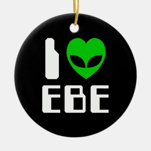 I Alien Heart EBE Keramikornament (Vorne)