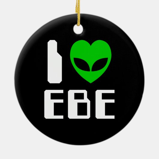 I Alien Heart EBE Keramikornament (Hinten)
