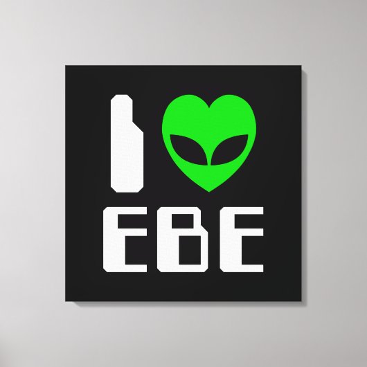 I Alien Heart EBE Leinwanddruck (Vorderseite)