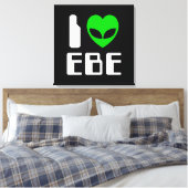 I Alien Heart EBE Leinwanddruck (Insitu (Schlafzimmer))