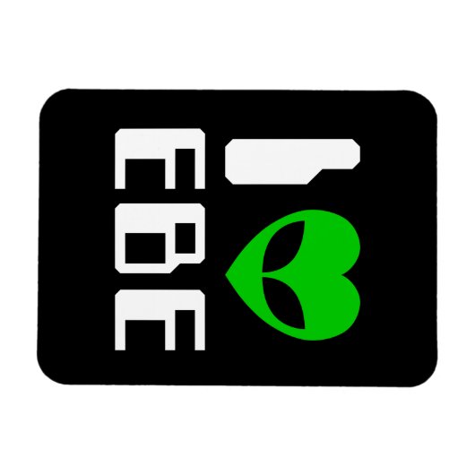 I Alien Heart EBE Magnet (Horizontal)