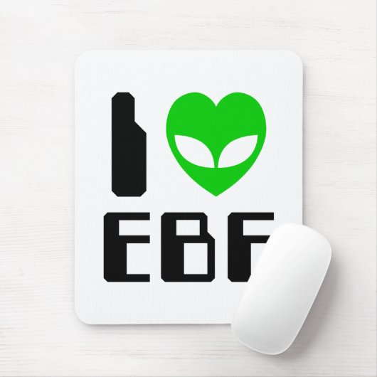 I Alien Heart EBE Mousepad (Mit Mouse)