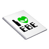 I Alien Heart EBE Notizblock (Rechte Seite)