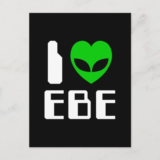 I Alien Heart EBE Postkarte (Vorderseite)