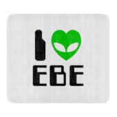 I Alien Heart EBE Schneidebrett (Vorderseite)