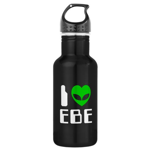 I Alien Heart EBE Trinkflasche (Vorderseite)