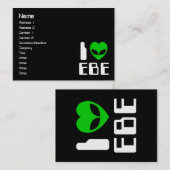 I Alien Heart EBE Visitenkarte (Vorne/Hinten)