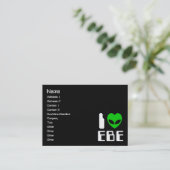 I Alien Heart EBE Visitenkarte (Stehend Vorderseite)