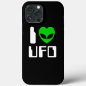 I Alien Heart UFO Case-Mate iPhone Hülle (Rückseite)