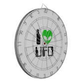 I Alien Heart UFO Dartscheibe (Vorderseite Links)