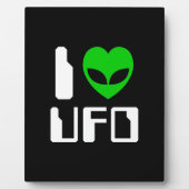 I Alien Heart UFO Fotoplatte (Vorderseite)