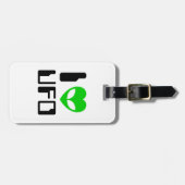 I Alien Heart UFO Gepäckanhänger (Vorderseite horizontal)