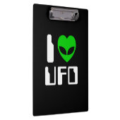 I Alien Heart UFO Klemmbrett (Rechts)