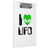 I Alien Heart UFO Klemmbrett (Rechts)