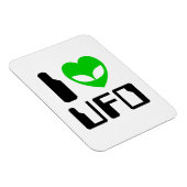 I Alien Heart UFO Magnet (Rechte Seite)