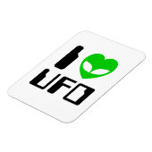 I Alien Heart UFO Magnet (Linke Seite)