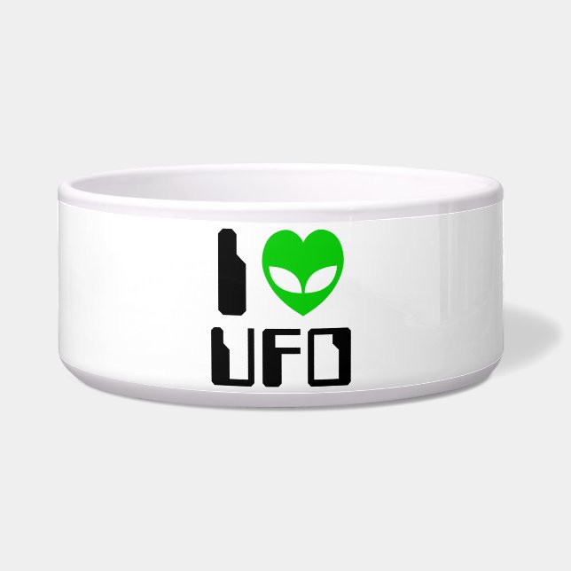 I Alien Heart UFO Napf (Vorderseite)