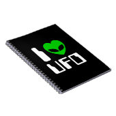 I Alien Heart UFO Notizblock (Rechte Seite)