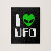 I Alien Heart UFO Puzzle (Vertikal)