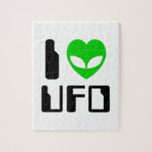 I Alien Heart UFO Puzzle (Vertikal)