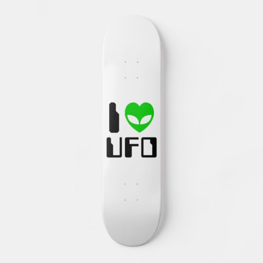 I Alien Heart UFO Skateboard (Vorderseite)