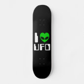 I Alien Heart UFO Skateboard (Vorderseite)