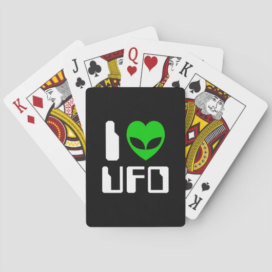 I Alien Heart UFO Spielkarten (Rückseite)