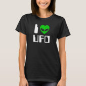 I Alien Heart UFO T-Shirt (Vorderseite)