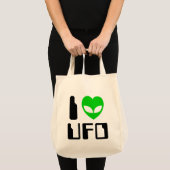 I Alien Heart UFO Tragetasche (Vorderseite (Produkt))
