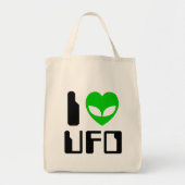 I Alien Heart UFO Tragetasche (Vorne)