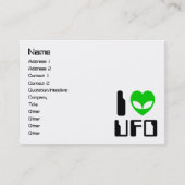 I Alien Heart UFO Visitenkarte (Vorderseite)