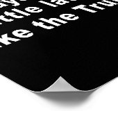 I Always Arrive Little Late Like The Truth Funny S Poster (Ecke)