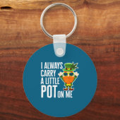 I Always Carry T On Me Funny Lucky St Patricks Day Schlüsselanhänger (Vorderseite)