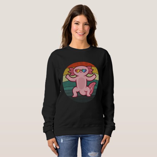 I Always Think Of Axolotls Because They Are So Gre Sweatshirt (Vorne ganz)