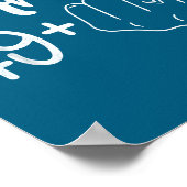 I Am 49 Plus 1 Middle Finger Funny 50th Birthday W Poster (Ecke)