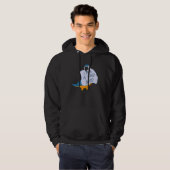 I Am A Bad Bird I Funny Blue Macaw Parrot Hoodie (Vorne ganz)