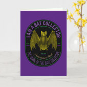 I am a bat collector card karte (Gelbe Blume)