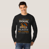 I Am A Book Dragon Not A Worm  Reading T-Shirt (Vorne ganz)