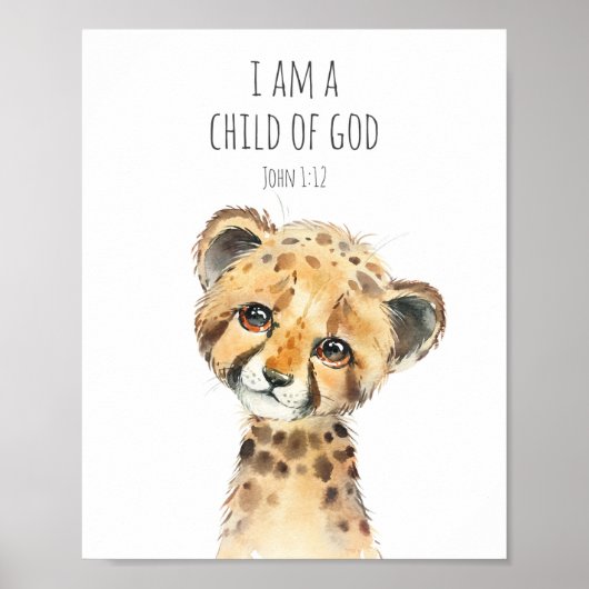 I am a child of God Bible Verse Poster for Kids (Vorne)