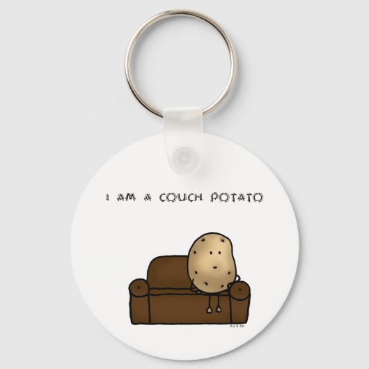 I am a couch potato schlüsselanhänger (Vorderseite)