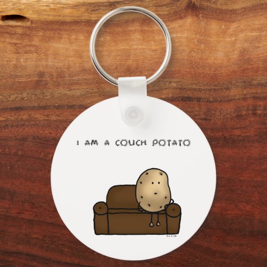 I am a couch potato schlüsselanhänger (Vorderseite)