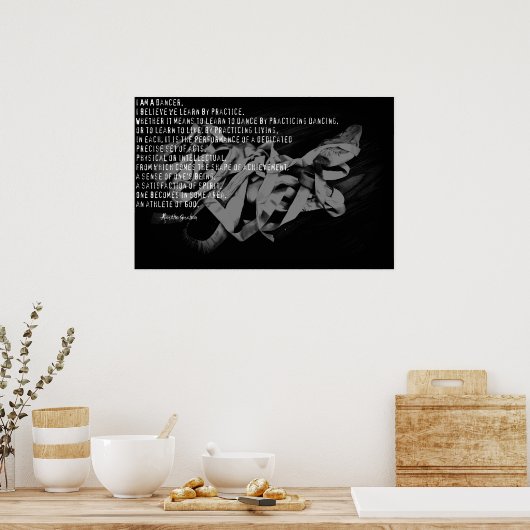 I am a dancer poster (Küche)