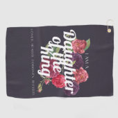 "I am a Daughter of the King" Golf Towel Golfhandtuch (Horizontal)