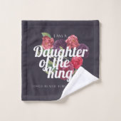 "I am a Daughter of the King" Towel Badhandtuch Set (Waschlappen)