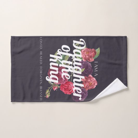 "I am a Daughter of the King" Towel Badhandtuch Set (Handtuch)