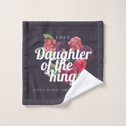 "I am a Daughter of the King" Towel Set (Waschlappen)