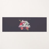 "I am a Daughter of the King" Yoga Mat Yogamatte (Vorderseite (Horizontal))