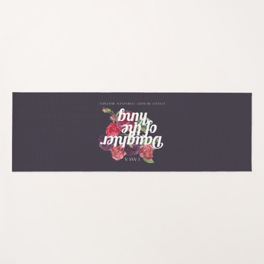 "I am a Daughter of the King" Yoga Mat Yogamatte (Vorderseite (Horizontal))